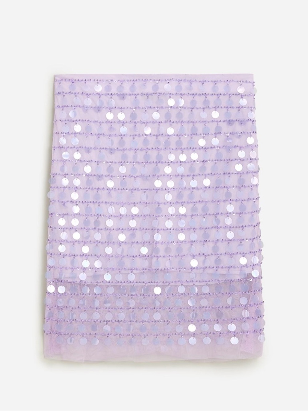 J. Crew Collection Layered Sequin Slip Skirt in Lilac